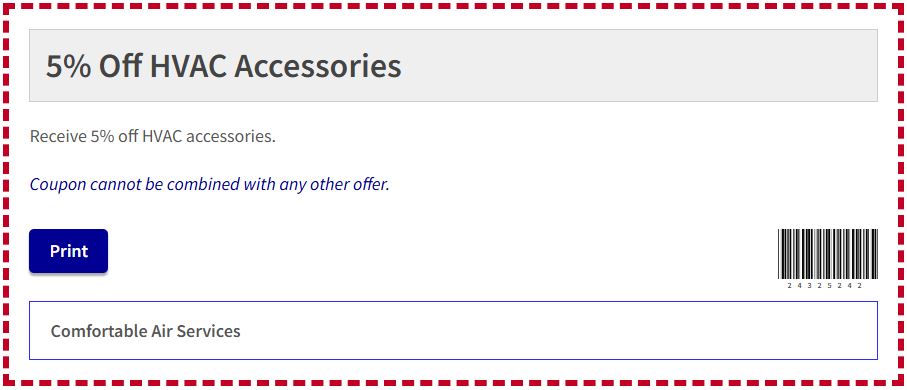 5% Off HVAC Accessories 5% Off HVAC Accessories